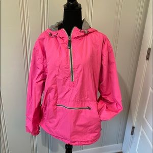 Hot pink windbreaker